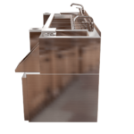 estacion cocteleria doble refrigerada nevera integrada 2m trabajo