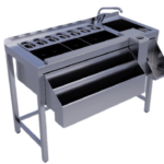 estacion cocteleria individual acero 8mm cubetas bn0812