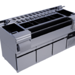 estacion cocteleria doble acero 15mm refrigerada nevera incluida doble speedrail sbbr1518 1