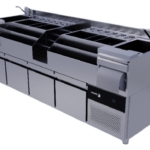 estacion cocteleria doble acero 15mm refrigerada nevera incorporada grifo sbbr1522 1