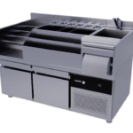 estacion cocteleria individual acero 15mm refrigerada nevera incluida tabla de corte sbbr1513 1