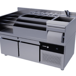 Barra de Cocteleria Configurable individual refrigerada en acero inoxidable 1,5mm